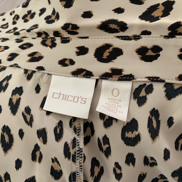 CHICO’S animal print Shirtdress - Picture 7 of 9